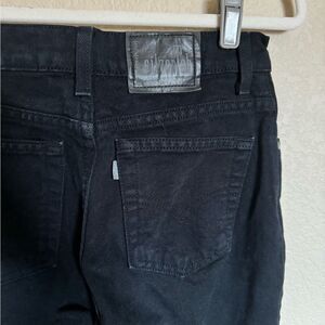 Vintage Silver Tab Levi's Jeans‎ Slim Straight Leg Black High Rise USA Sz 26